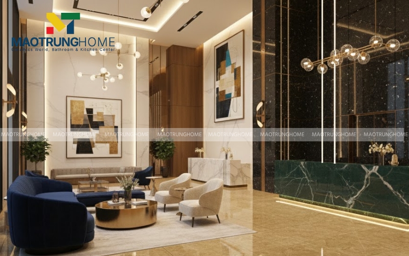 Hiệu ứng gương bóng kính đẳng cấp cho không gian thương mại