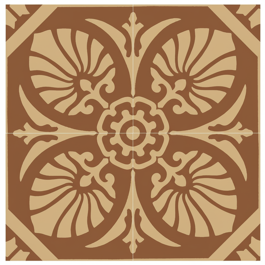 Gạch bông vuông 20x20 v20-727-T01 - Ảnh 4