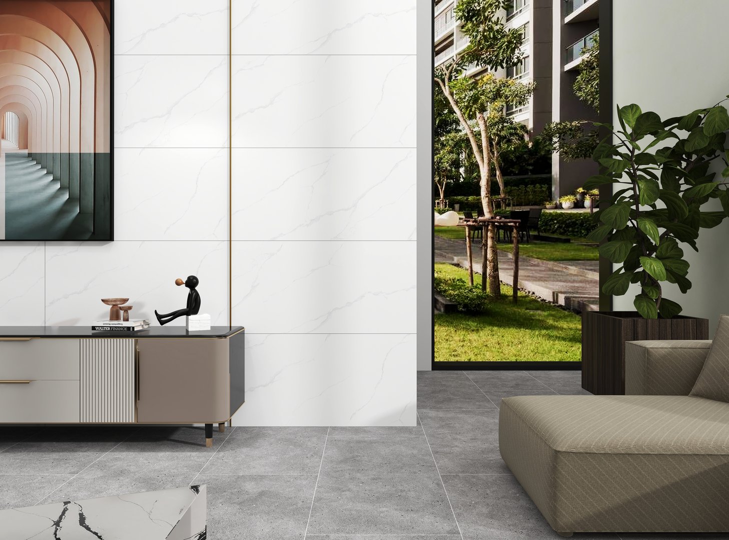 Gạch Hoàn Mỹ Vân calacatta 60x120 32001 - Ảnh 5