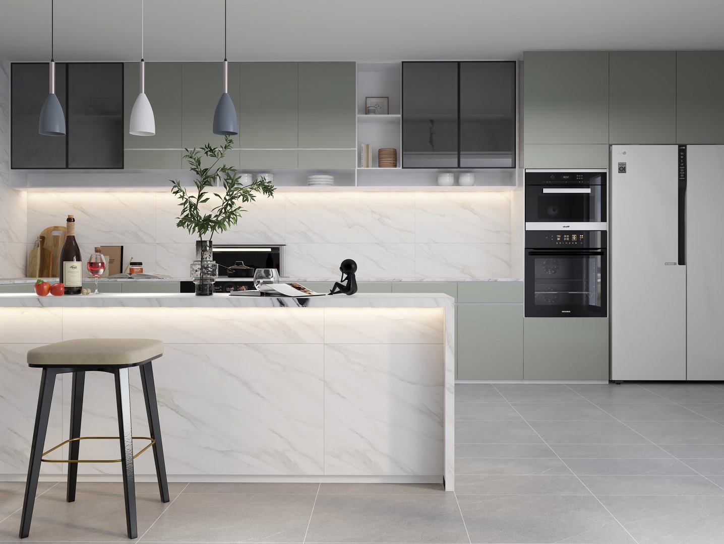 Gạch Hoàn Mỹ Vân calacatta 60x120 32002 - Ảnh 5