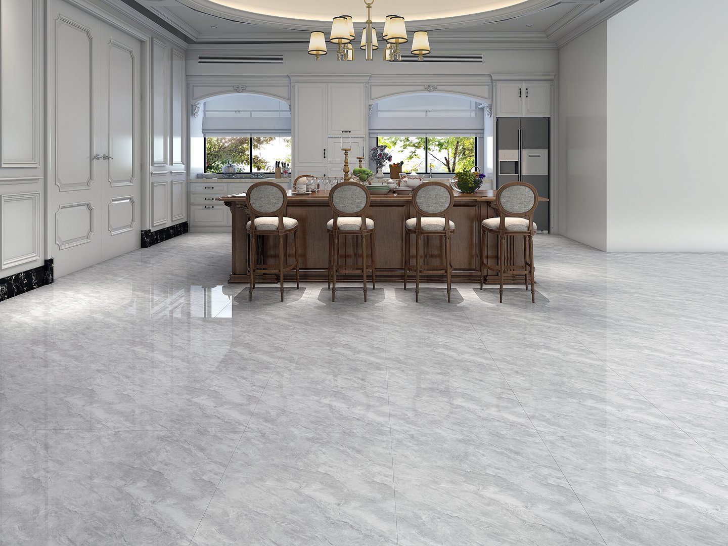 Gạch Hoàn Mỹ Vân đá Marble 80x80 34053 - Ảnh 2