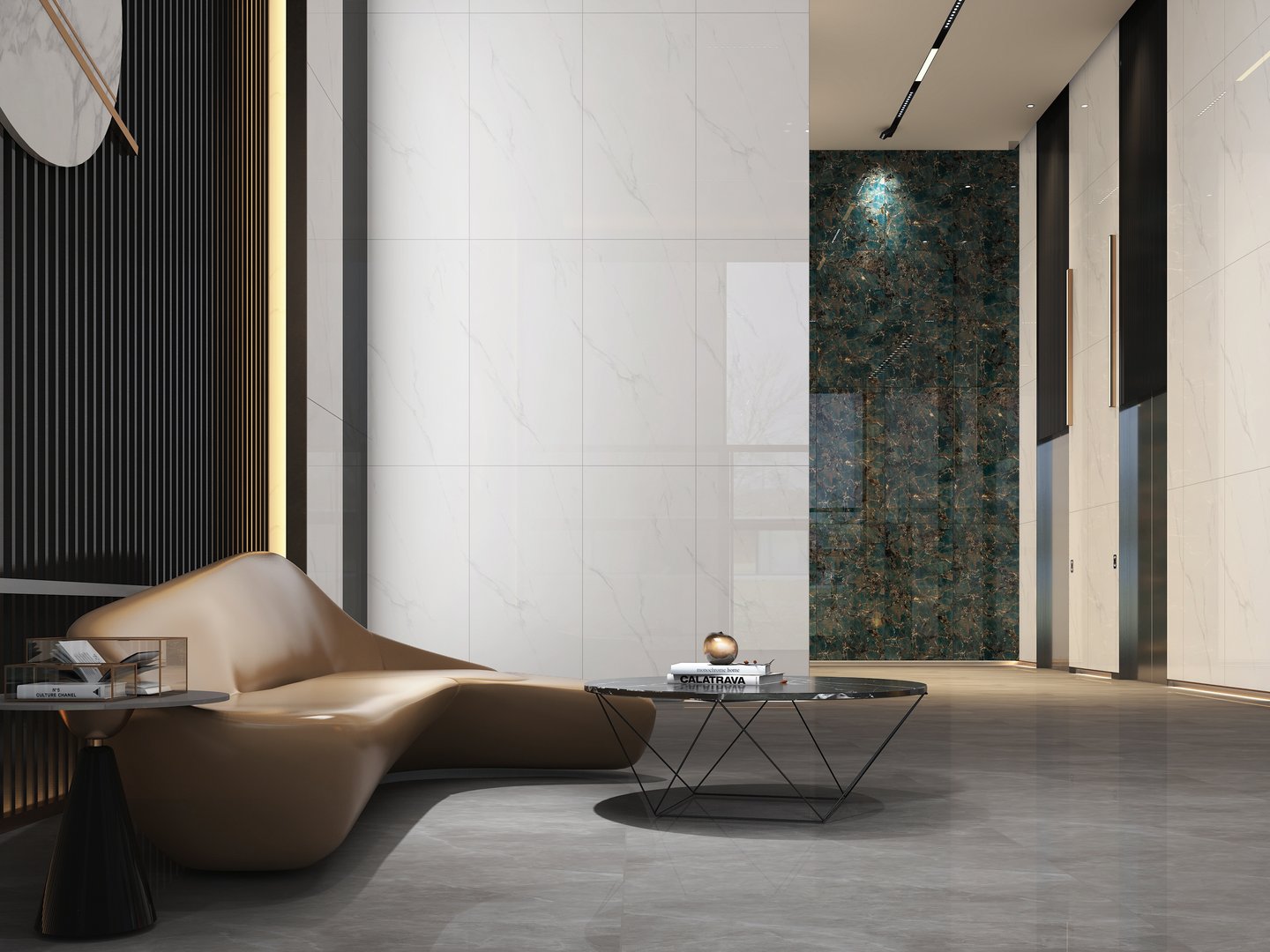 Gạch Hoàn Mỹ Màu trắng 75x150 39801 - Ảnh 7