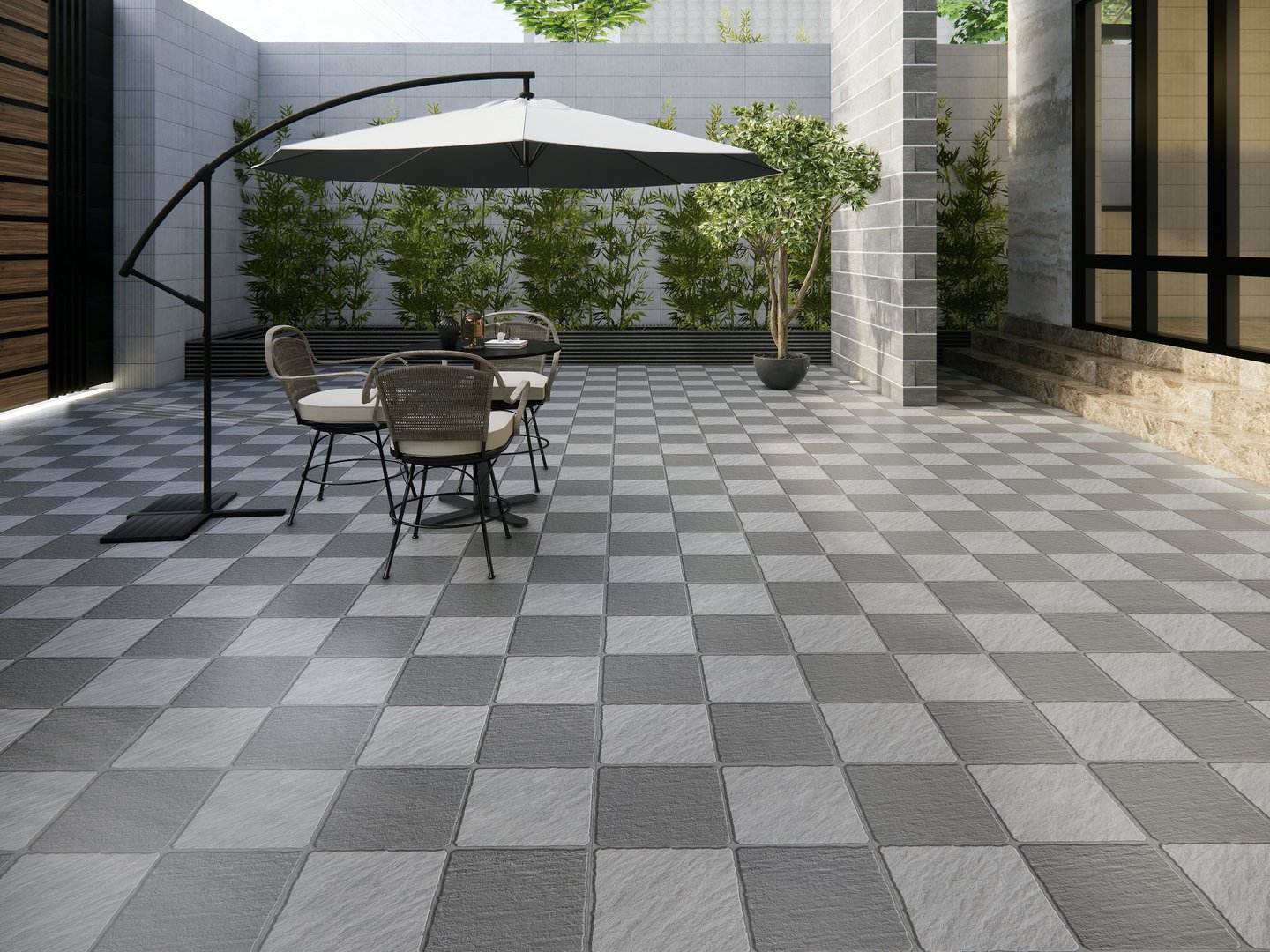 Gạch Hoàn Mỹ Vân Xi măng 50x50 57008 - Ảnh 2