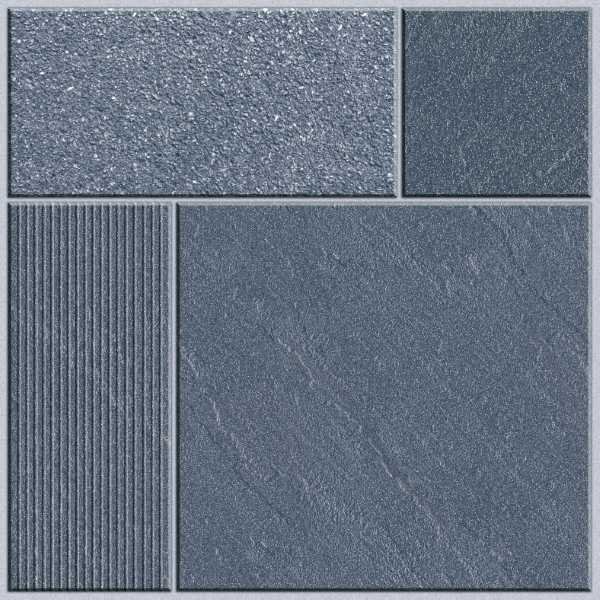 Gạch Hoàn Mỹ Vân đá xếp phối kẻ sọc 60x60 63084