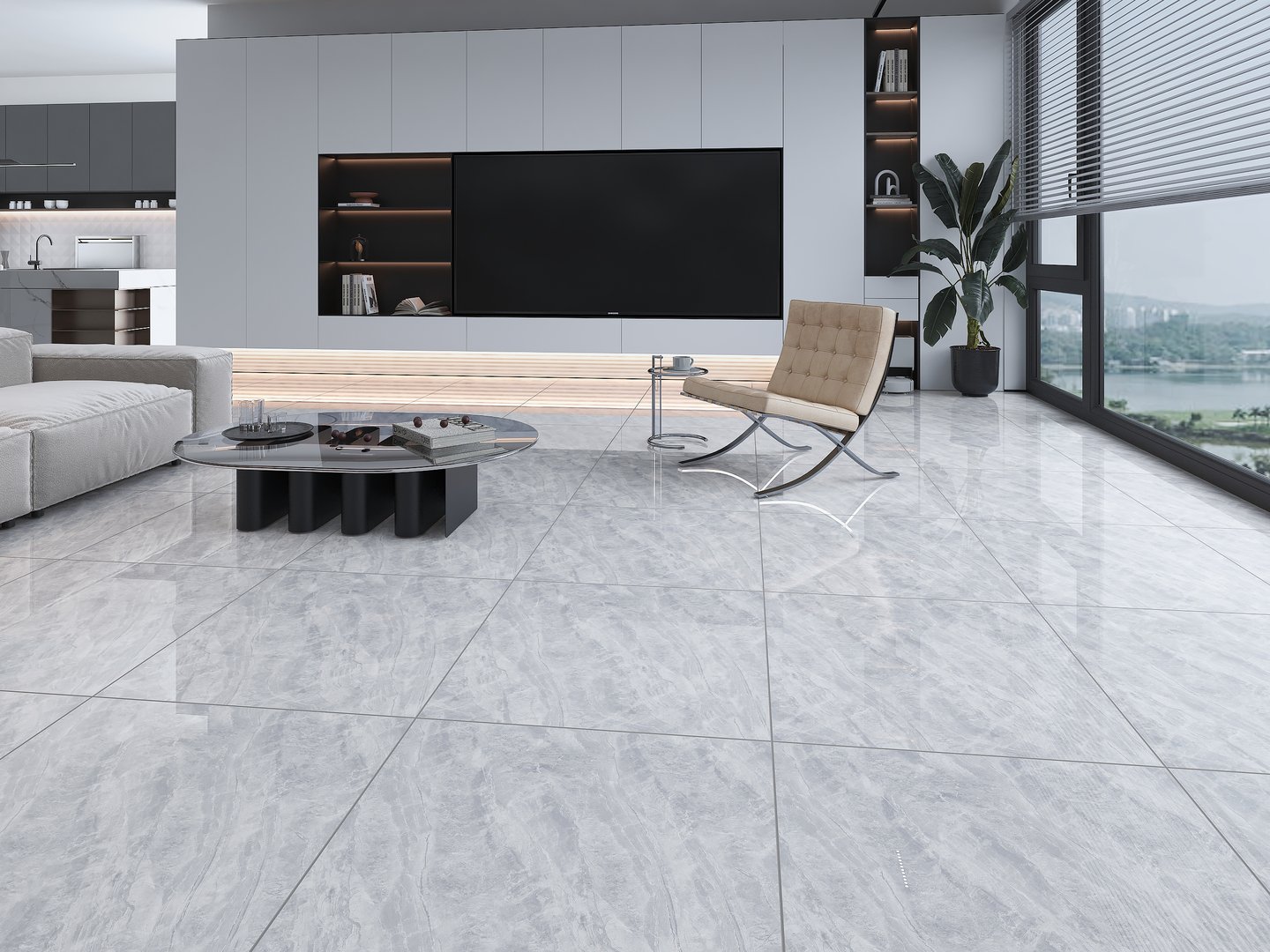 Gạch Hoàn Mỹ Vân đá Marble 80x80 71003 - Ảnh 2