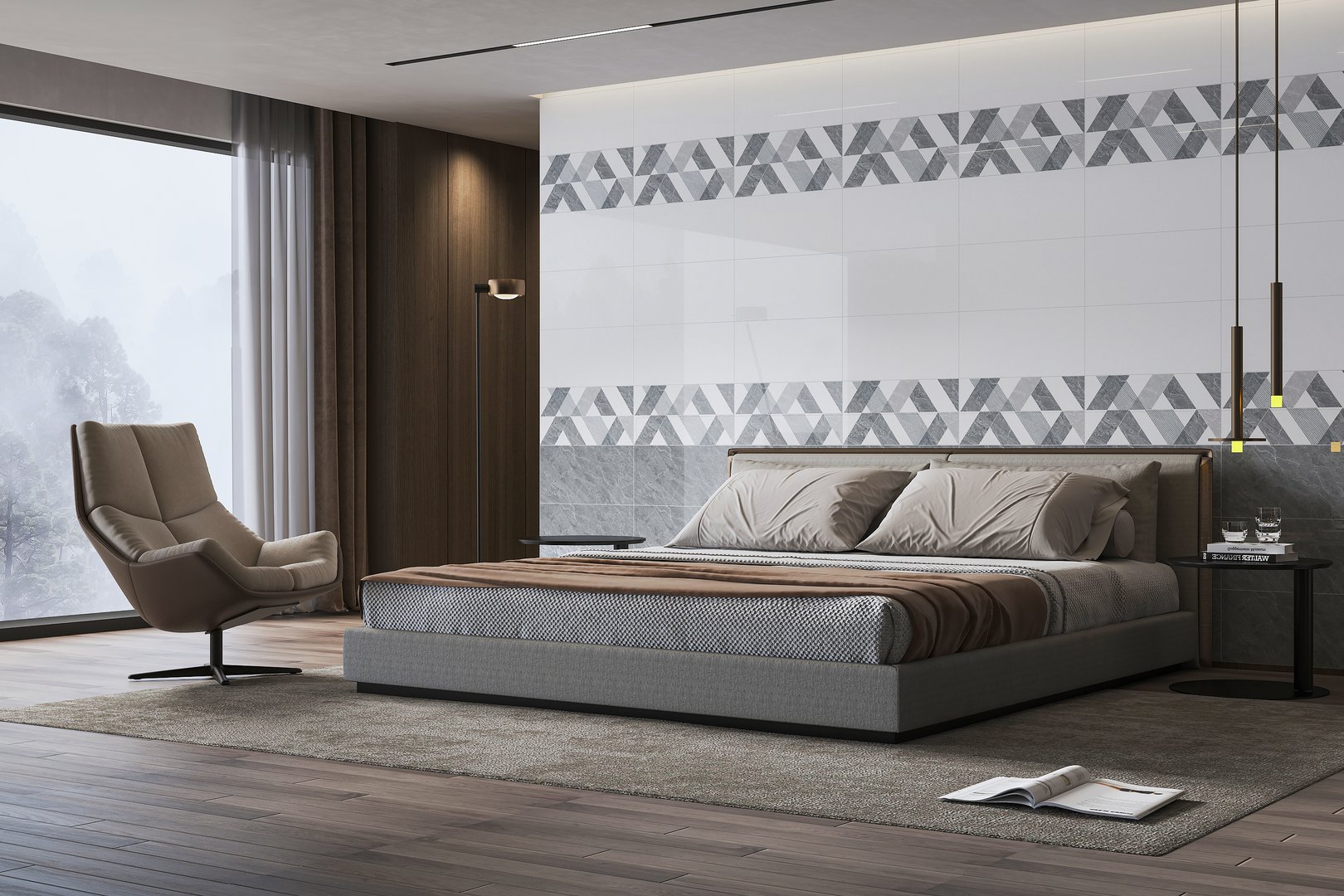 Gạch Hoàn Mỹ Vân đá Marble 30x60 82607 - Ảnh 2