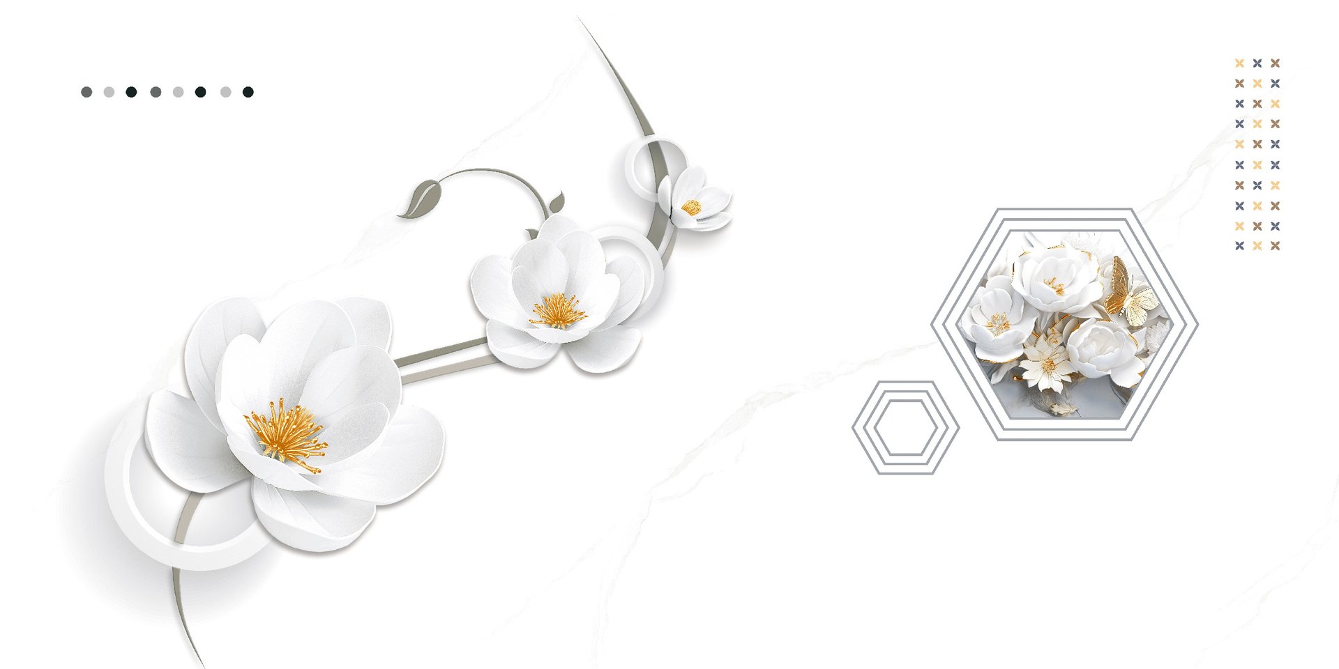 Gạch Hoàn Mỹ Vân calacatta 30x60 87608