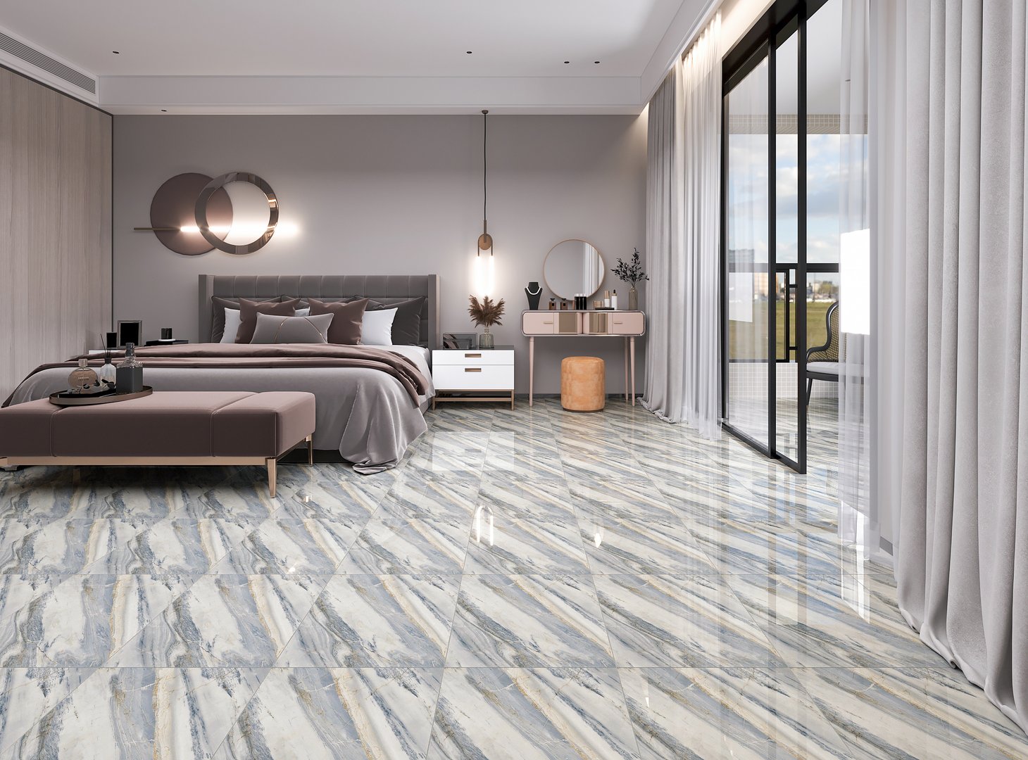 Gạch Hoàn Mỹ Vân đá 40x40 91236 - Ảnh 2