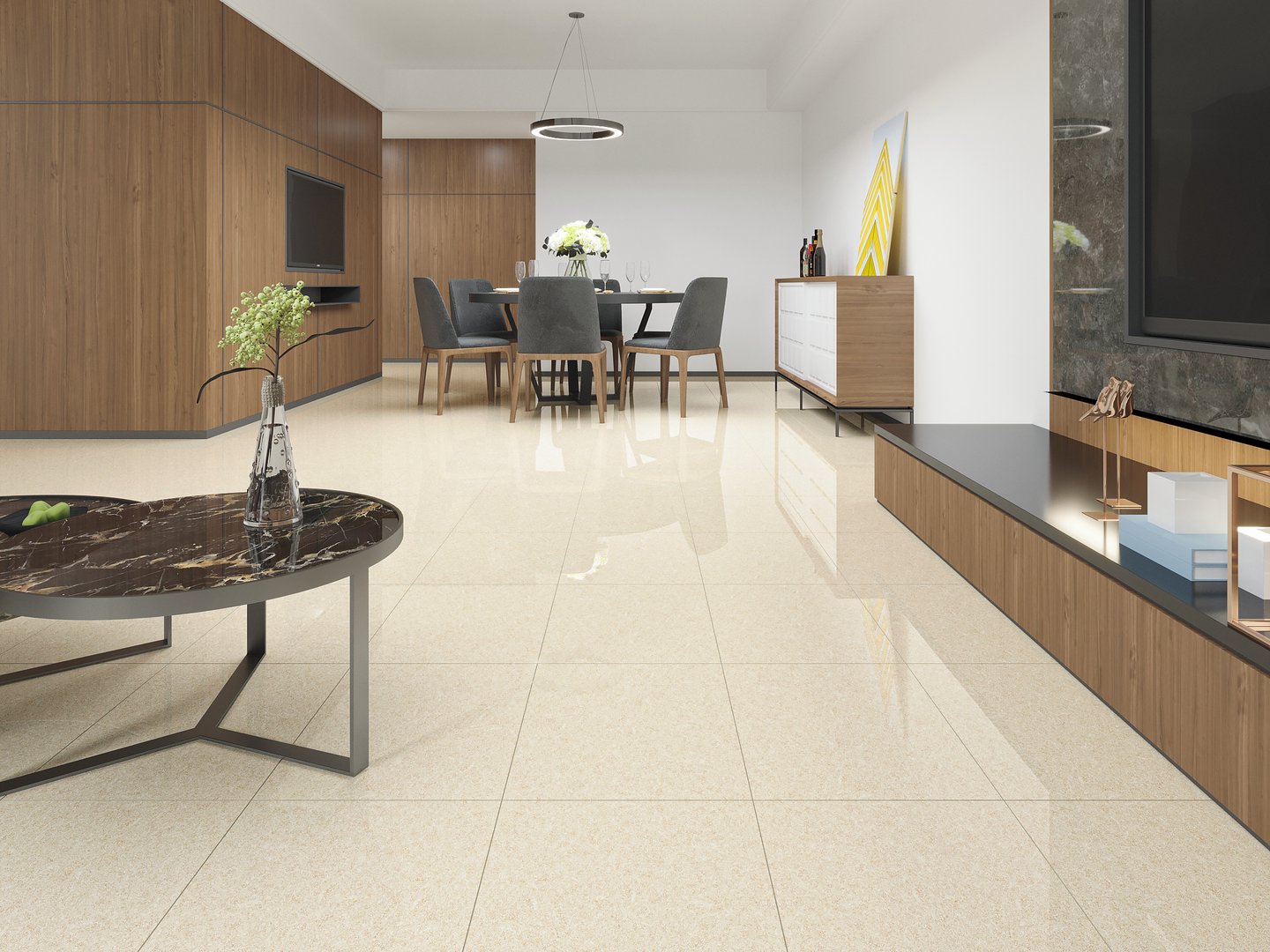 Gạch Hoàn Mỹ Vân đá Marble 40x40 91238 - Ảnh 2