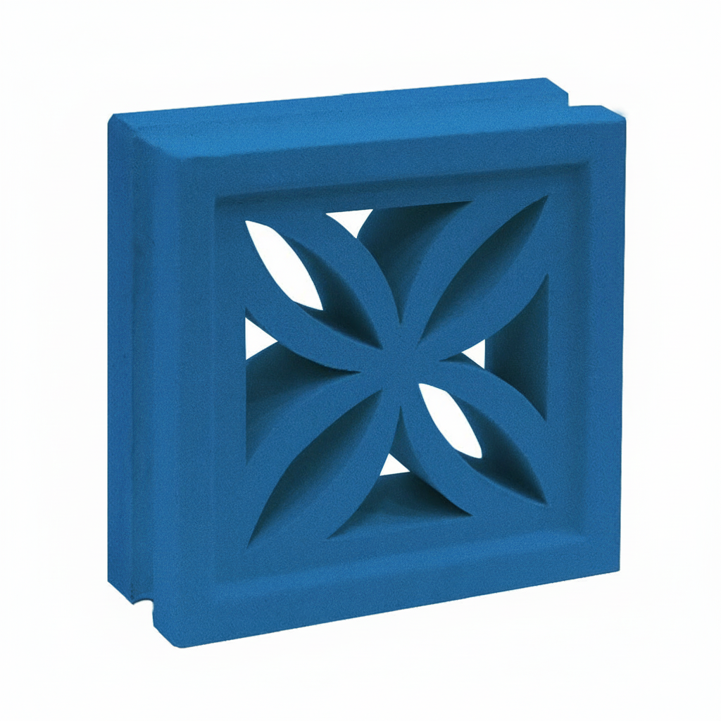 Gạch bông gió bông gió màu 19x19 B-VCB-001 - Ảnh 2