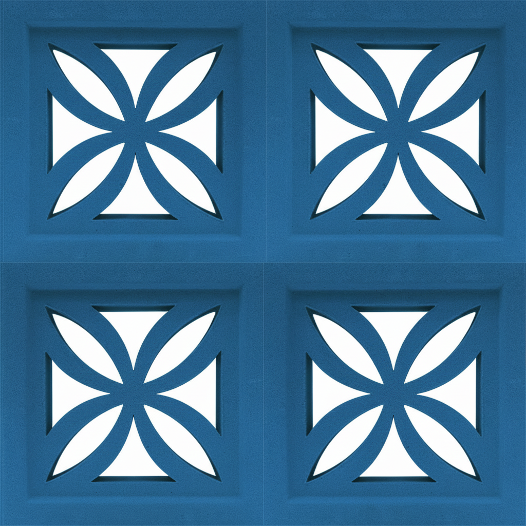 Gạch bông gió bông gió màu 19x19 B-VCB-001 - Ảnh 3