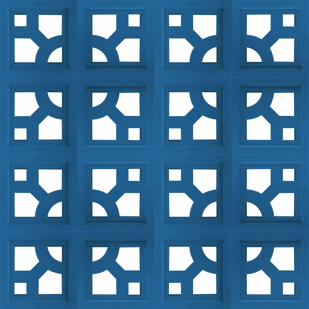 Gạch bông gió bông gió màu 19x19 B-VCB-008 - Ảnh 3