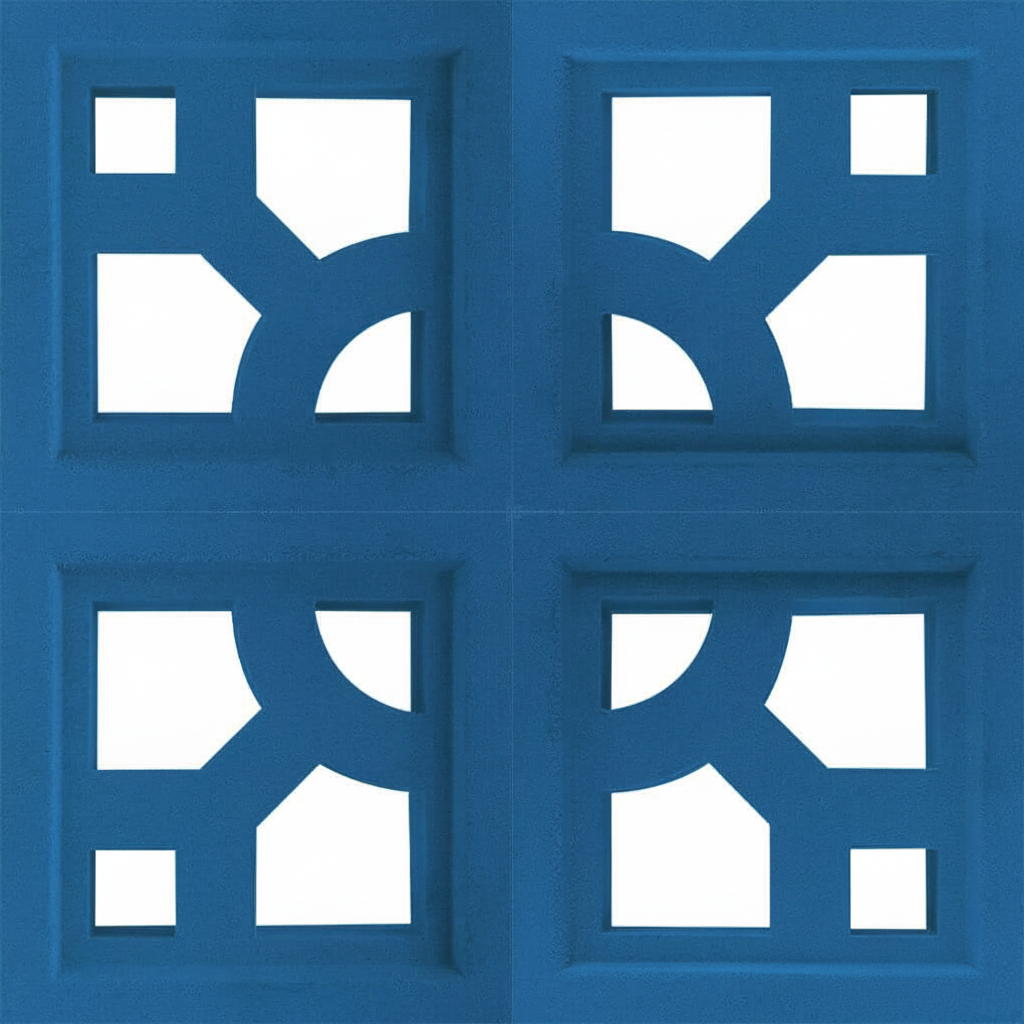 Gạch bông gió bông gió màu 19x19 B-VCB-008 - Ảnh 4