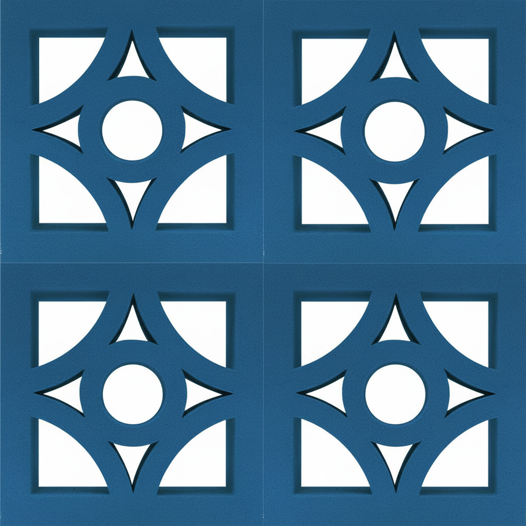 Gạch bông gió bông gió màu 19x19 B-VCB-020 - Ảnh 4