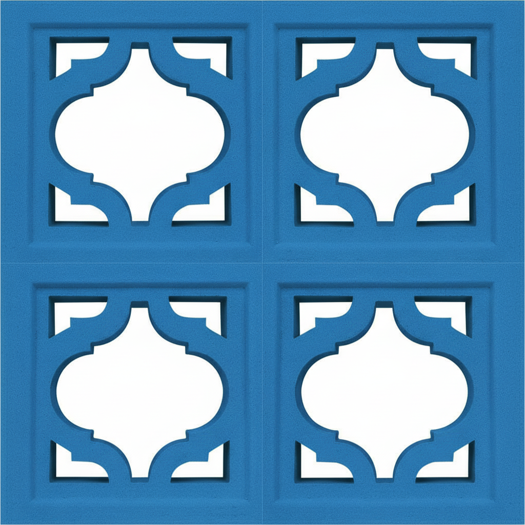 Gạch bông gió bông gió màu 19x19 B-VCB-022 - Ảnh 2