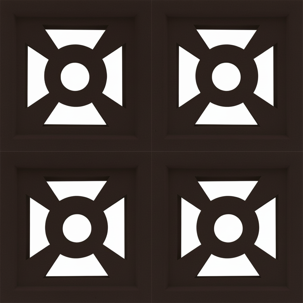 Gạch bông gió bông gió màu 19x19 C-VCB-004 - Ảnh 2