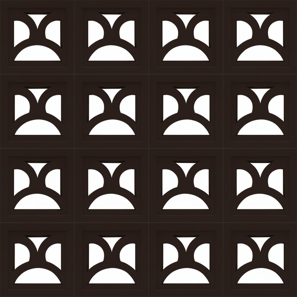 Gạch bông gió bông gió màu 19x19 C-VCB-010 - Ảnh 2