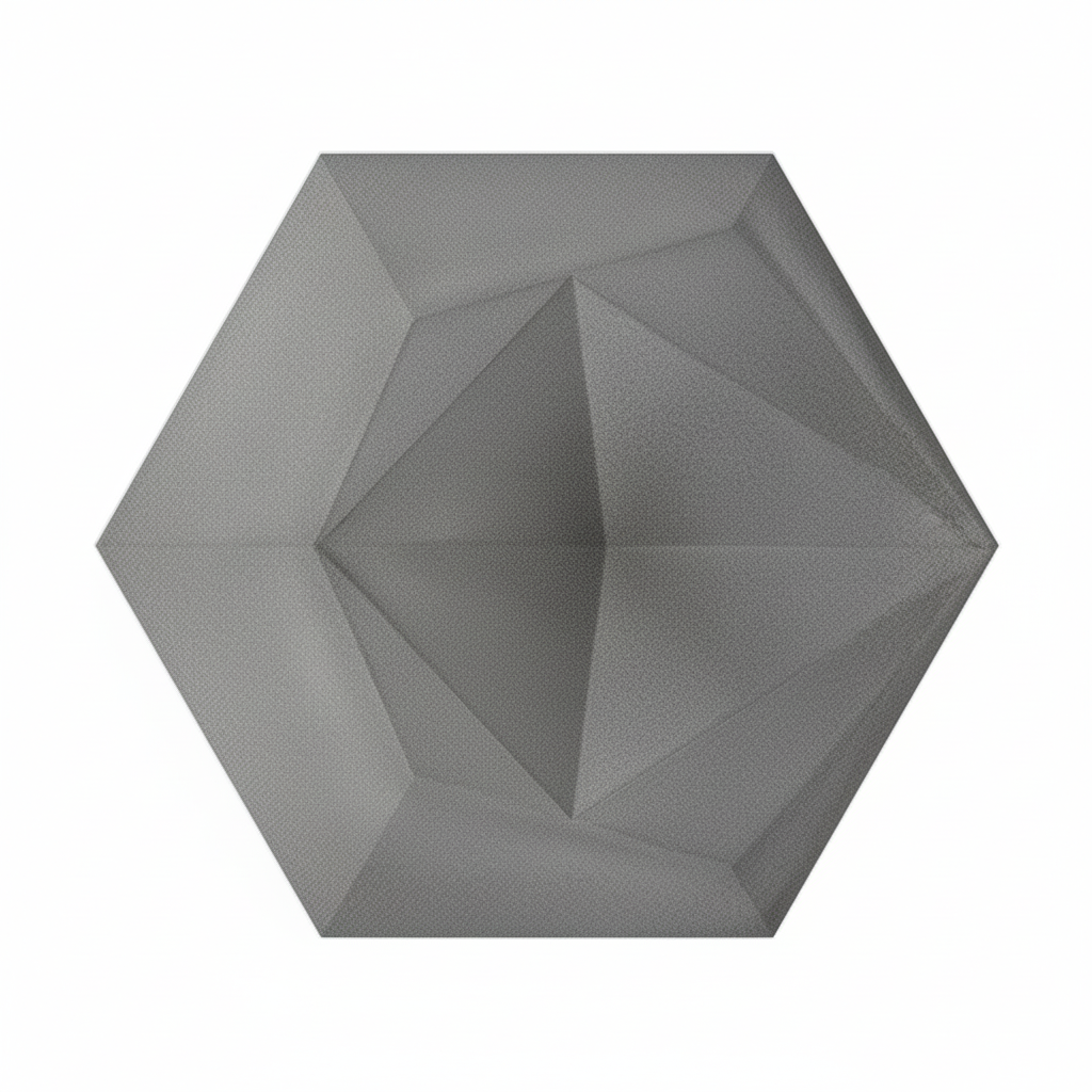 Gạch 3D ốp tường lục giác None E25-ECO-G