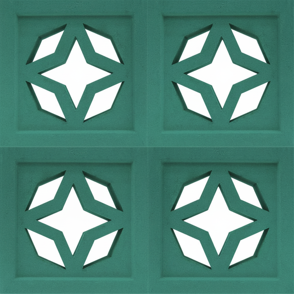 Gạch bông gió bông gió màu 19x19 G-VCB-007 - Ảnh 4