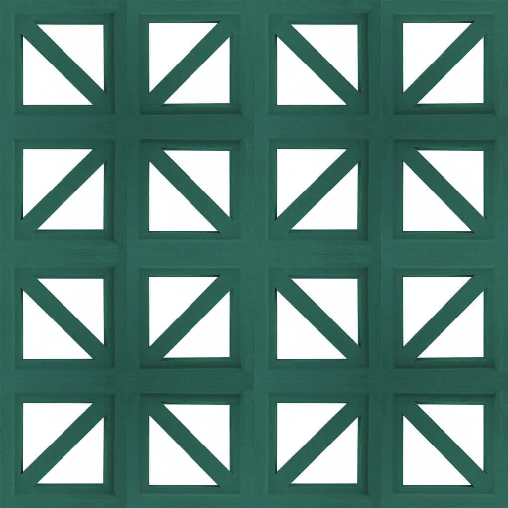 Gạch bông gió bông gió màu 19x19 G-VCB-016 - Ảnh 4