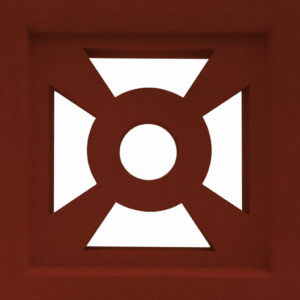 Gạch bông gió bông gió màu 19x19 R-VCB-004