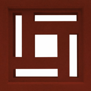 Gạch bông gió bông gió màu 19x19 R-VCB-012