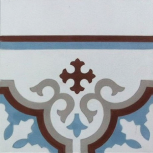 Gạch bông bó viền góc 20x20 V20B-004-F-01