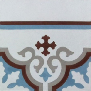 Gạch bông bó viền góc 20x20 V20C-004-F-01