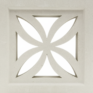 Gạch bông gió bông gió trắng 19x19 VCB-001-1000