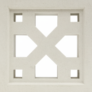 Gạch bông gió bông gió trắng 19x19 VCB-003-1000