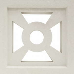 Gạch bông gió bông gió trắng 19x19 VCB-004-1000