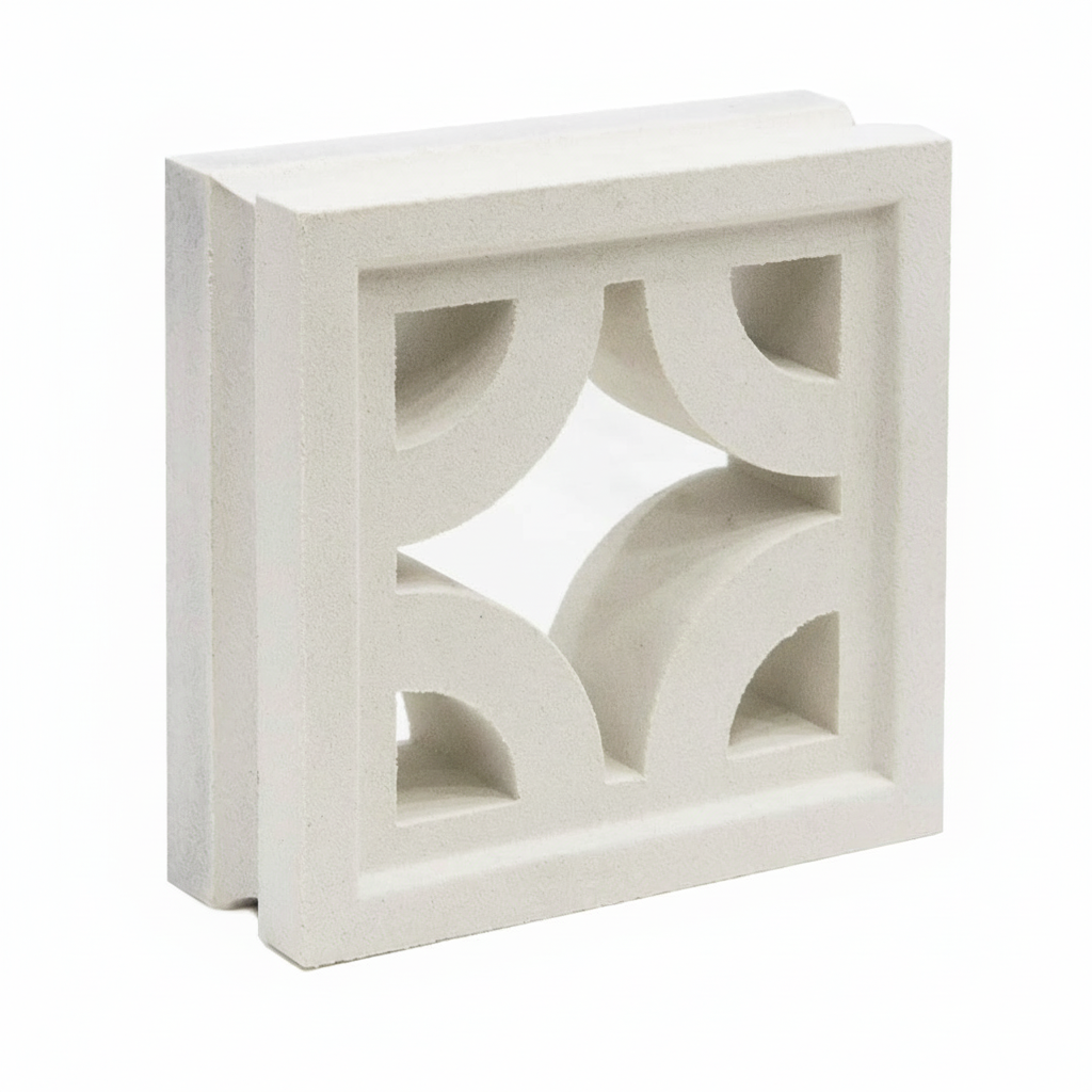 Gạch bông gió bông gió trắng 19x19 VCB-005-1000 - Ảnh 4