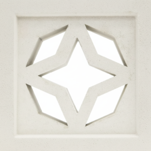 Gạch bông gió bông gió trắng 19x19 VCB-007-1000