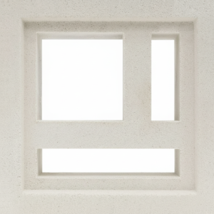 Gạch bông gió bông gió trắng 19x19 VCB-009-1000