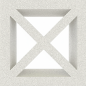 Gạch bông gió bông gió trắng 19x19 VCB-039-1000