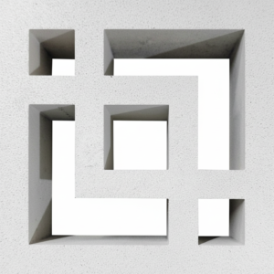 Gạch bông gió bông gió trắng 19x19 VCB-048