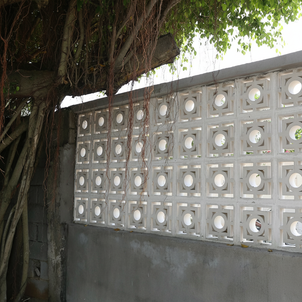 Gạch bông gió bông gió xi măng 29x29 VCB30-001 - Ảnh 3