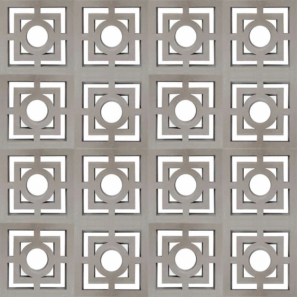 Gạch bông gió bông gió xi măng 29x29 VCB30-001 - Ảnh 4