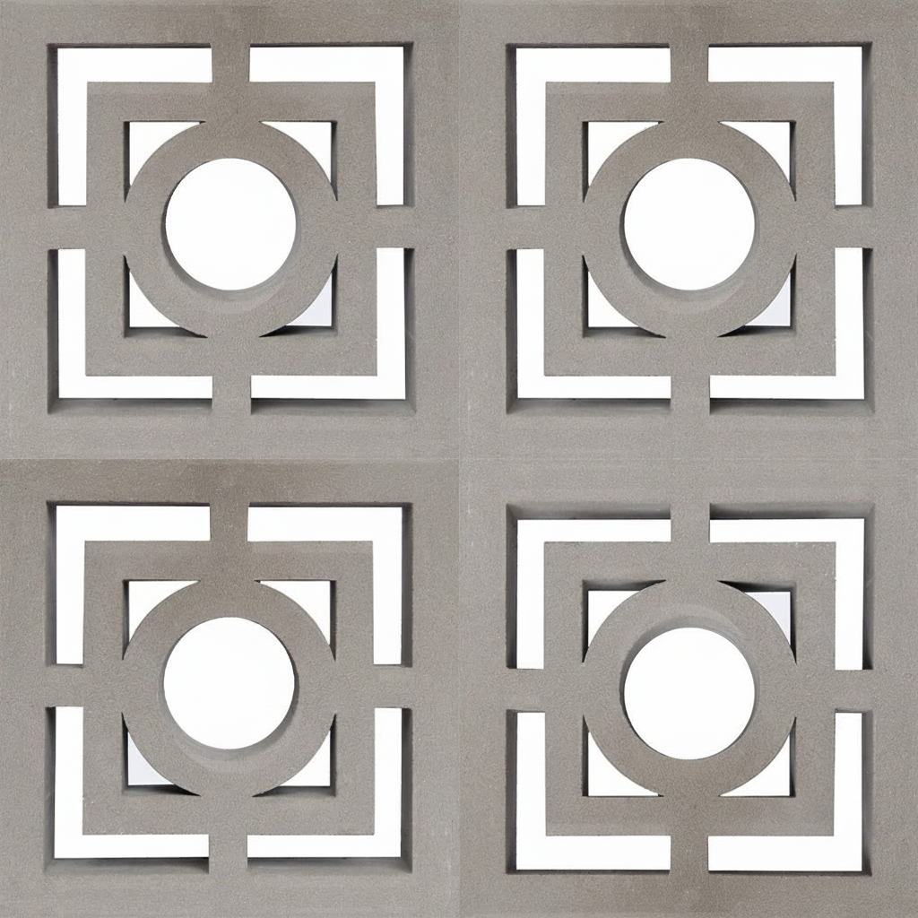 Gạch bông gió bông gió xi măng 29x29 VCB30-001 - Ảnh 5