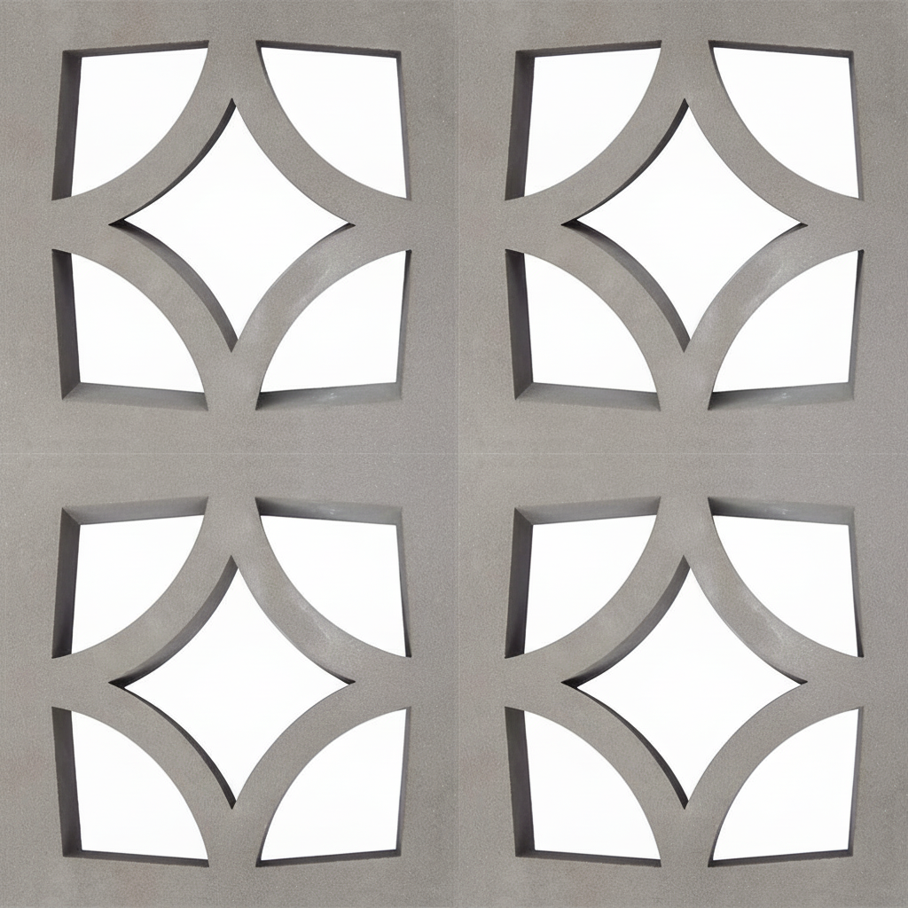 Gạch bông gió bông gió xi măng 29x29 VCB30-002 - Ảnh 5