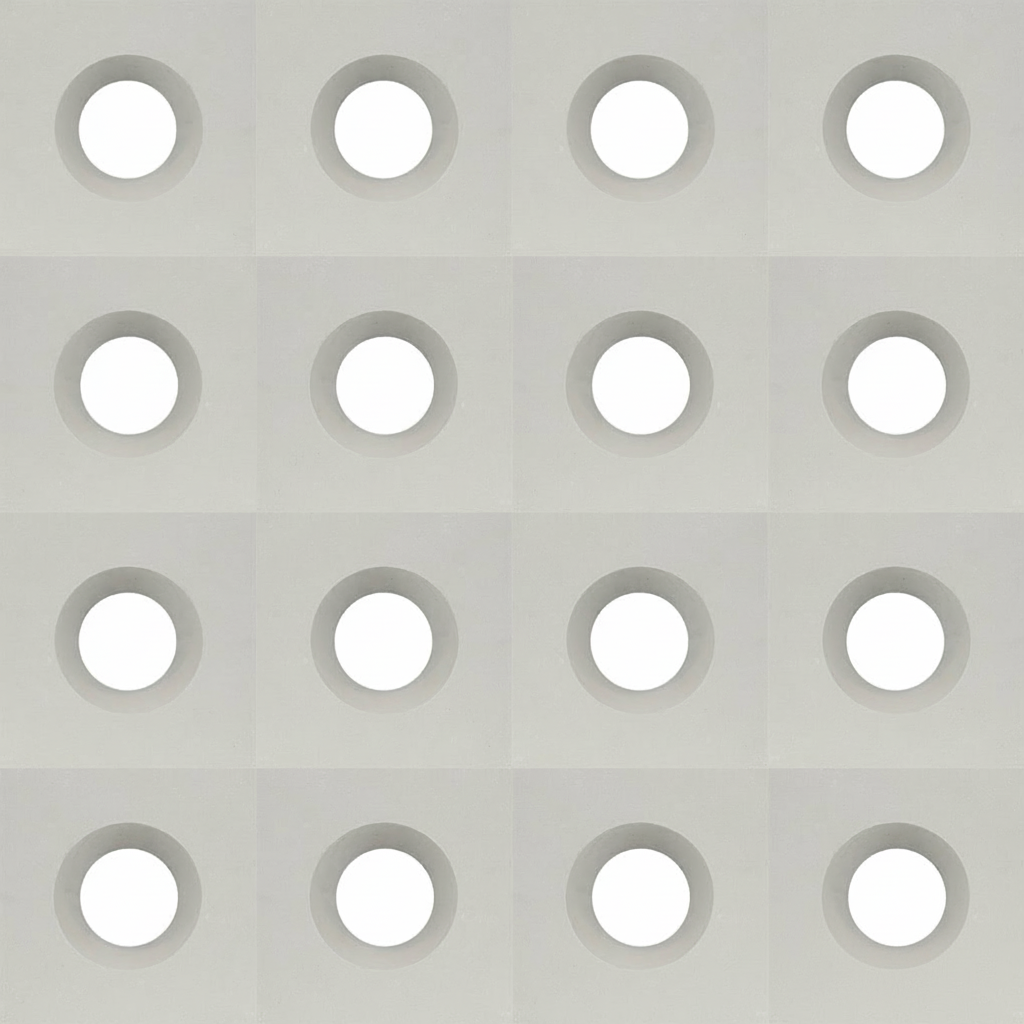 Gạch bông gió bông gió trắng 29x29 VCB30-005-1000 - Ảnh 3