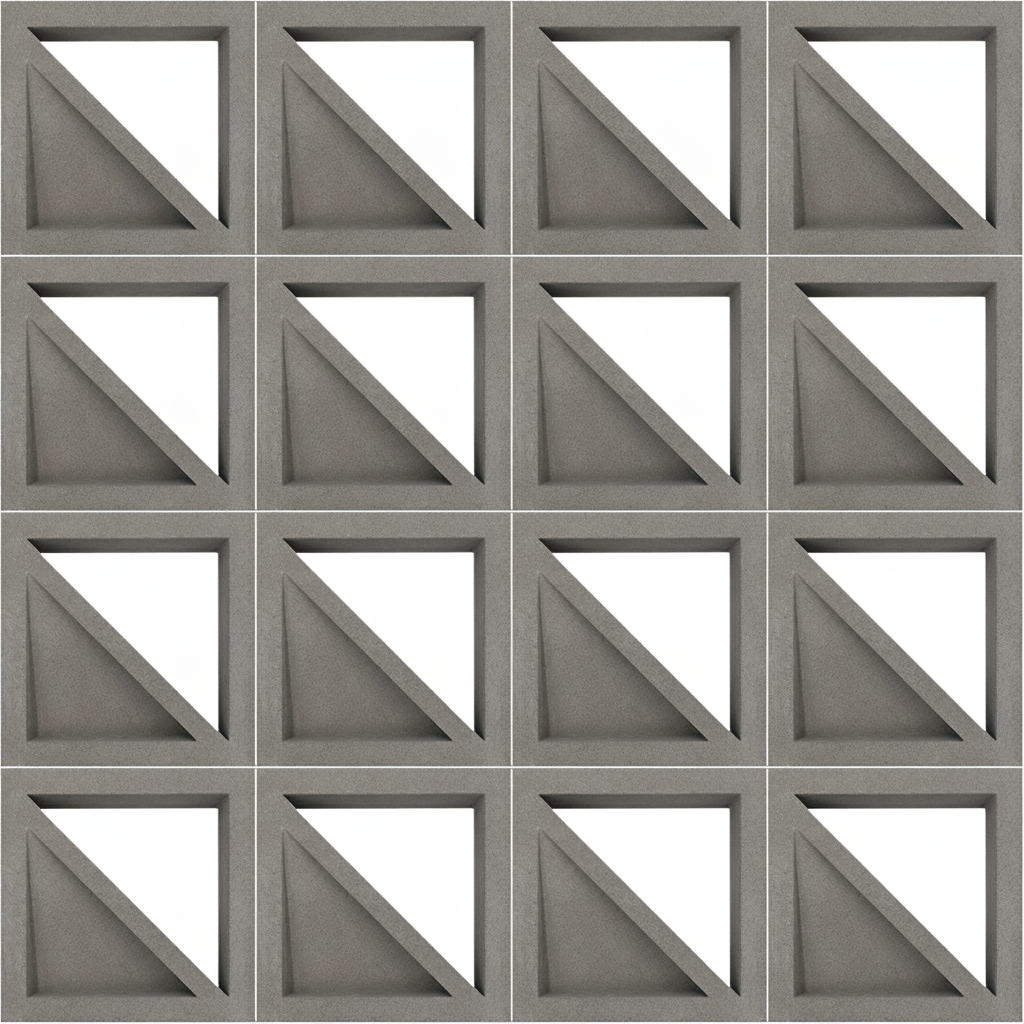 Gạch bông gió bông gió xi măng 29x29 VCB30-006 - Ảnh 2