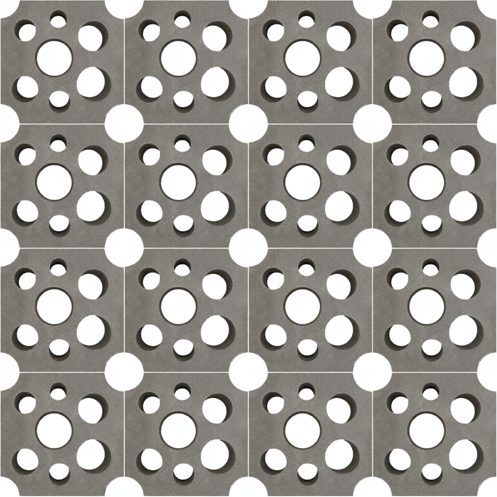 Gạch bông gió bông gió xi măng 29x29 VCB30-008 - Ảnh 3