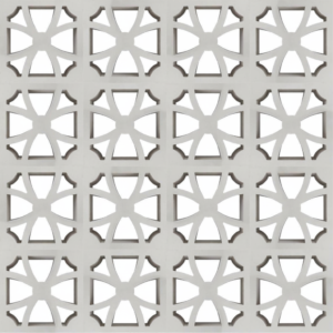 Gạch bông gió bông gió trắng 29x29 VCB30-010-1000