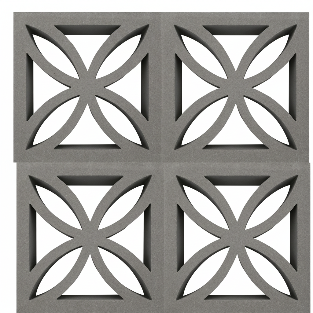 Gạch bông gió bông gió xi măng 29x29 VCB30-011 - Ảnh 2