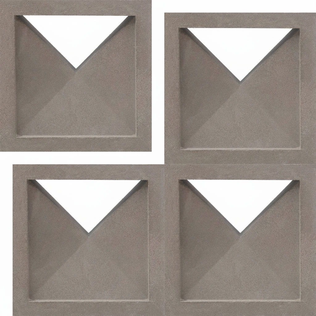 Gạch bông gió bông gió xi măng 29x29 VCB30-014 Giza 2 - Ảnh 2