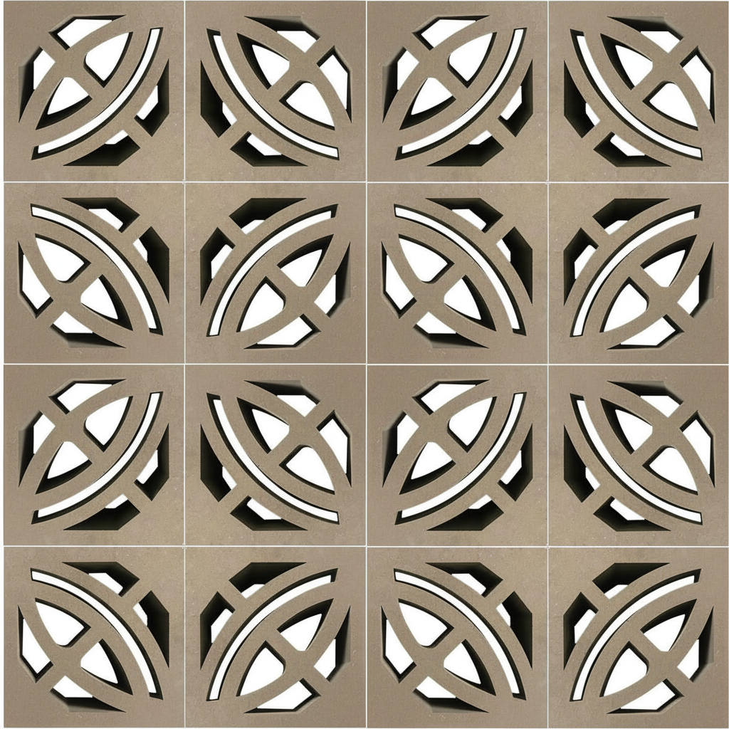 Gạch bông gió bông gió xi măng 29x29 VCB30-015 Valley - Ảnh 2