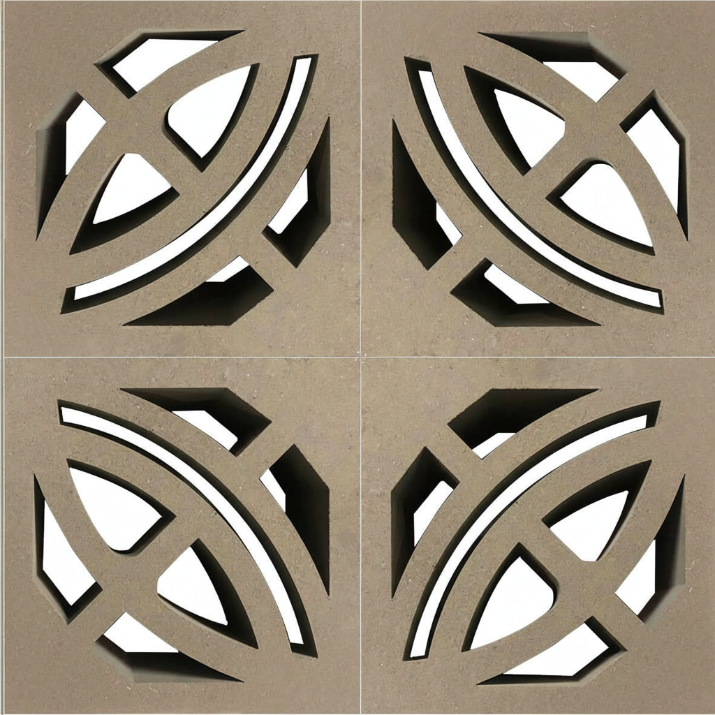 Gạch bông gió bông gió xi măng 29x29 VCB30-015 Valley - Ảnh 5