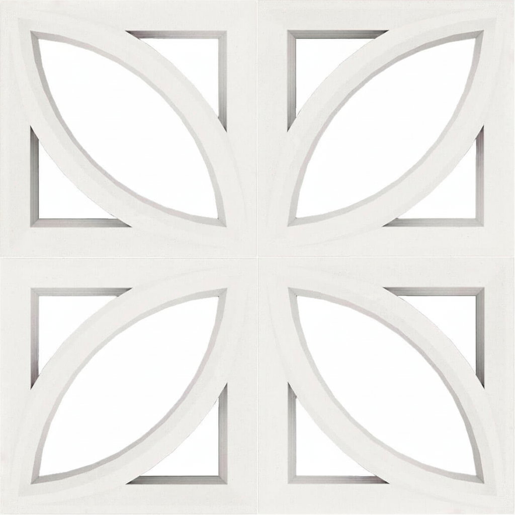 Gạch bông gió bông gió xi măng 29x29 VCB30-016 3D Leaf - Ảnh 3