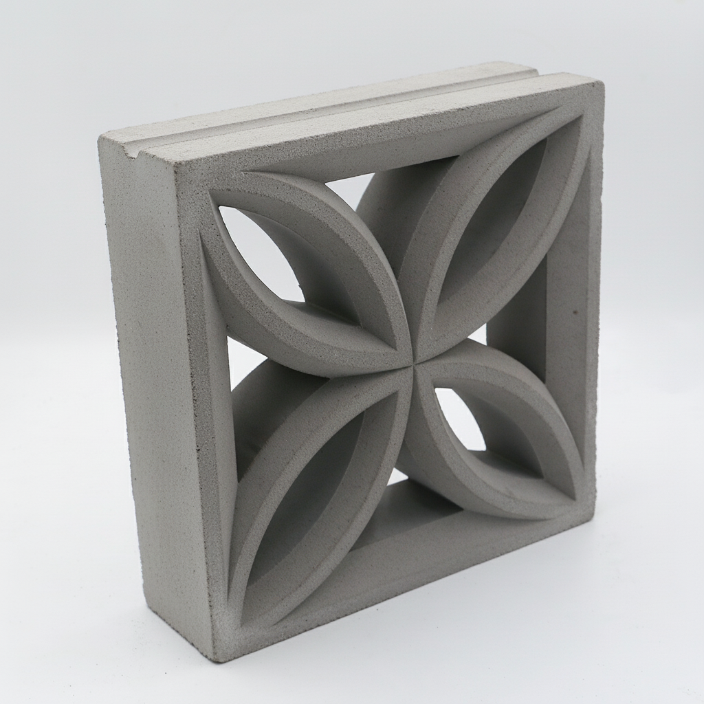 Gạch bông gió bông gió xi măng 29x29 VCB30-017 3D